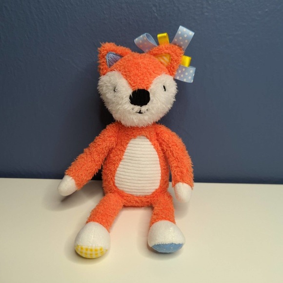 Make Believe Ideas Other - Make Believe Ideas Fox Plush Orange Stuffed Animal Baby Toy Crinkle Foot Tags